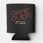 Gaming videogame over belettering Gamer D20 Dice Blikjeskoeler (Achterkant)