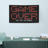 Gaming videogame over belettering Gamer D20 Dice Spandoek (Beurs)