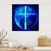 Gaming Ying Yang Earth Cross Poster (Keuken)