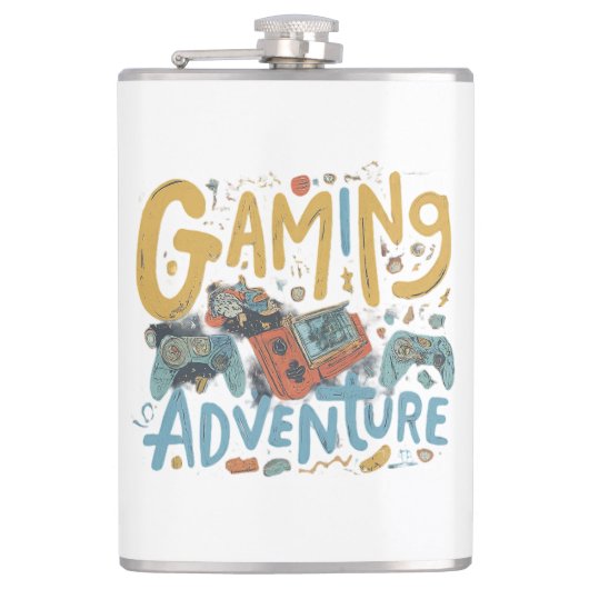 Gamingavontuur Heupfles (Voorkant)