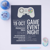 Gamingcontroller, Video Gamer Event Adverteren Flyer (Enkel)