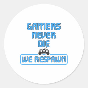 Gaminggamer Videospelconsole Cadeauidee Ronde Sticker