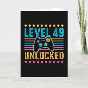 Gamingniveau 49 Onvergrendelde 49e jaarlijkse gami Kaart