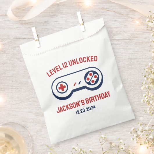 Gamingniveau ontgrendelde videogames Birthday Bedankzakje (Geknipt)