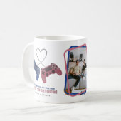 Gamingparen die samen spelen, samen blijven koffiemok (Voorkant links)