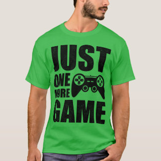 Gamingverslaving Slechts één spel meer vintage vin T-shirt
