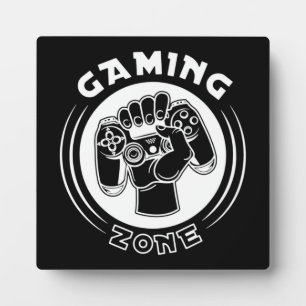 Gamingzone, Mancave - Grappig videogamer, game P Fotoplaat