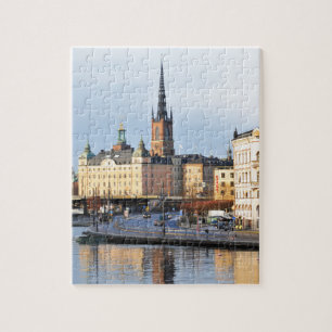 Gamla Stan in Stockholm, Zweden Legpuzzel