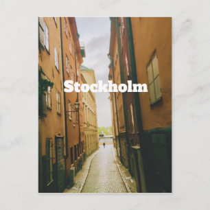 Gamla Stan, Stockholm Aandenken, Retro Europees Briefkaart
