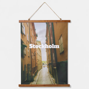 Gamla Stan, Stockholm Aandenken, Retro Europees  Hangend Wandkleed