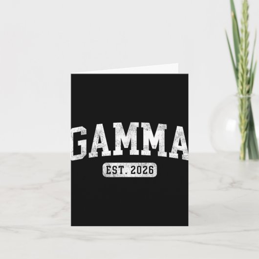 Gamma Est 2026 Promu À Gamma Faire-part (Devant)