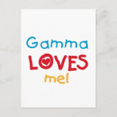 Gamma houdt van me T-shirts en cadeautjes Briefkaart (Voorkant)