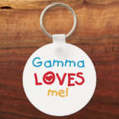 Gamma Loves Me T-shirts en geschenken Sleutelhanger (Voorkant)