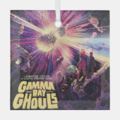 Gamma Ray Burst Pulsars Kilonova kosmische botsing Glas Ornament (Voorkant)