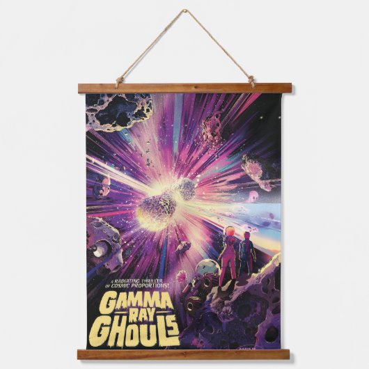 Gamma Ray Burst Pulsars Kilonova kosmische botsing Hangend Wandkleed (Voorkant)