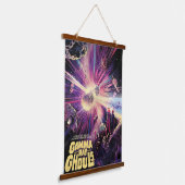 Gamma Ray Burst Pulsars Kilonova kosmische botsing Hangend Wandkleed (Gebogen)