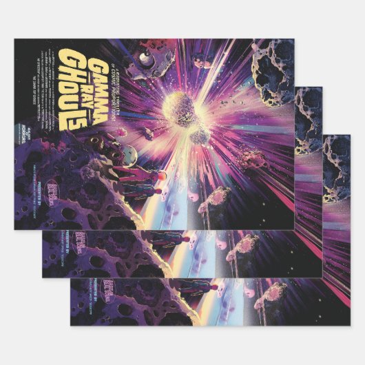 Gamma Ray Burst Pulsars Kilonova kosmische botsing Inpakpapier Vel (Set)