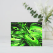 Gamma-straling Abstract Briefkaart (Staand voorkant)