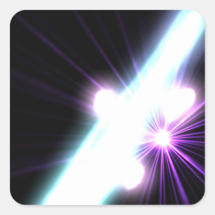 Gammastraling in Galactic Nuclei 3 Vierkante Sticker