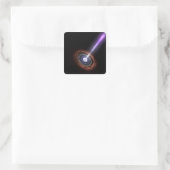 Gammastraling in Galactic Nuclei Vierkante Sticker (Tas)