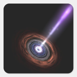 Gammastraling in Galactic Nuclei Vierkante Sticker