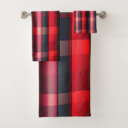Gamme Abstraite Red Black Plaid (En situation)