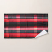 Gamme Abstraite Red Black Plaid (Serviette à main)