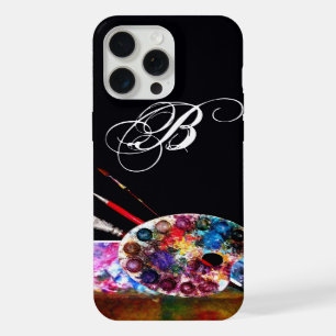 GAMME DE COULEURS D'ARTISTE ,PINCEAUX, Monogramme 