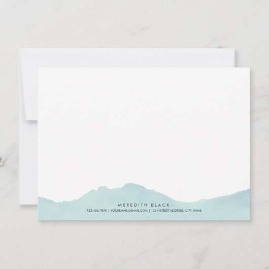 Gamme de montagnes Papeterie personnalisée Cartes  (Devant)