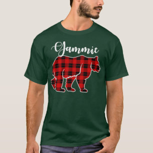 Gammie Bear Red Plaid Tee Best Matching Family Pre T-shirt