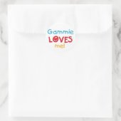 Gammie Loves Me T-shirts en geschenken Ronde Sticker (Tas)