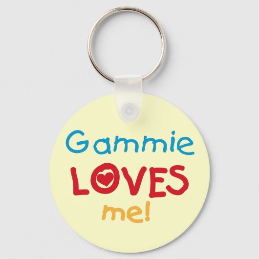 Gammie Loves Me T-shirts en geschenken Sleutelhanger (Voorkant)