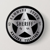 Gammons Gulch Sheriffs Badge Ronde Button 7,6 Cm (Voorkant)