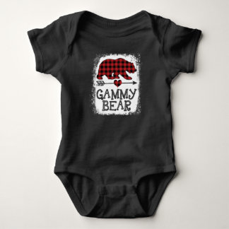 Gammy Beer Kerstmis Pajama Red Pset Buffalo Fami Romper