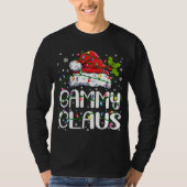 Gammy Claus Kerstmis Kerstman Hoed Matching Famili T-shirt (Voorkant)
