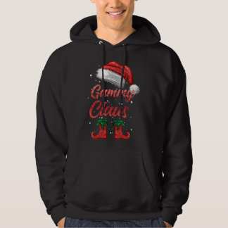 Gammy Claus Matching Familie Vrolijke Kerstman Hoodie