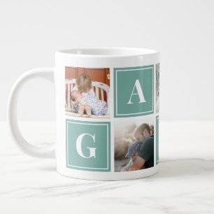 Gampa Collage Photo Mug géant personnalisé Café