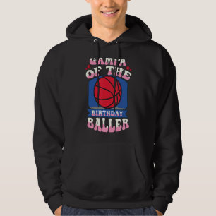 Gampa van het Birthday Baller Basketball Theme Bda Hoodie