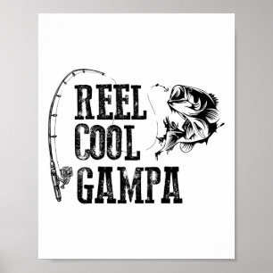 Gampa visrol Cool Gampa grappig cadeau Poster