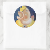 "Ganapati" - autocollant rond (Sac)