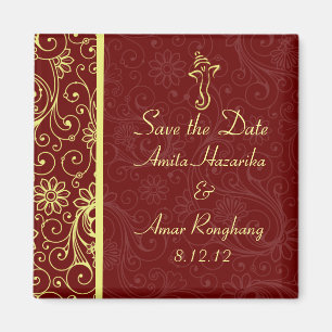 Ganapati Wedding Favor Magnets Magneet