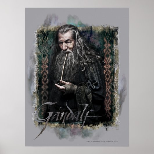 Gandalf met naam poster (Voorkant)