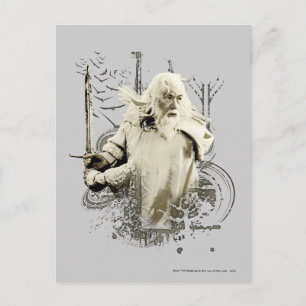 GANDALF™ met Sword Vector Collage Briefkaart