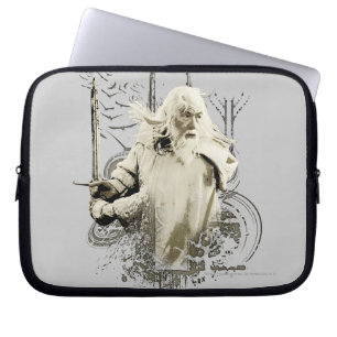GANDALF™ met Sword Vector Collage Laptop Sleeve