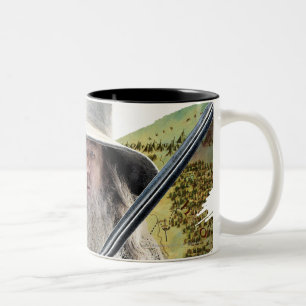 Gandalf met zwaard groen tweekleurige koffiemok