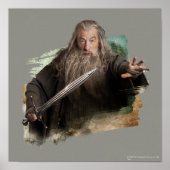 Gandalf met zwaard poster (Voorkant)
