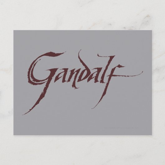 Gandalf Name Solid Briefkaart (Voorkant)