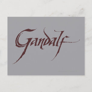 Gandalf Name Solid Briefkaart