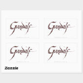Gandalf Name Solid Rechthoekige Sticker (Vel)