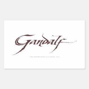 Gandalf Name Solid Rechthoekige Sticker
